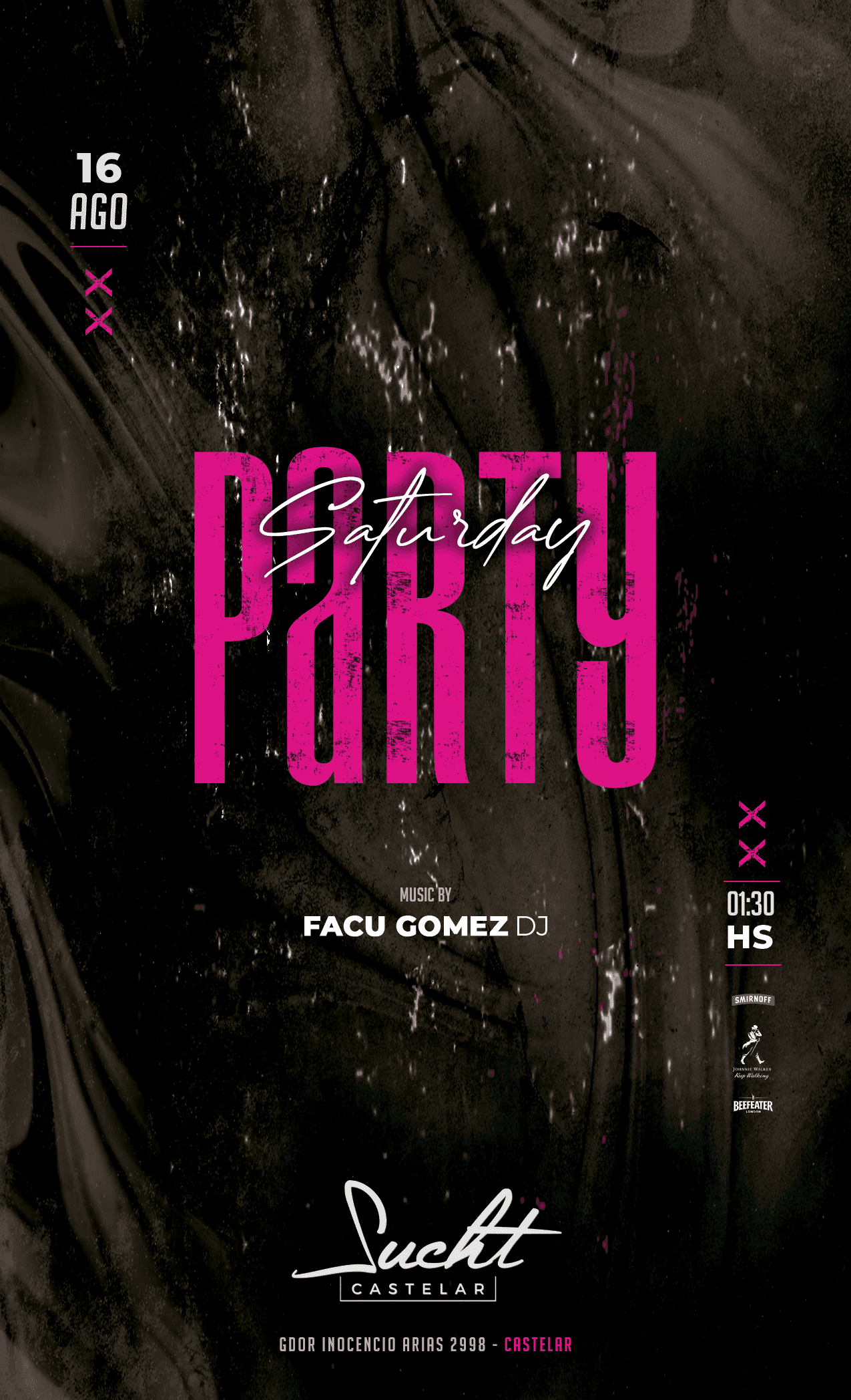 Flyer de 16.08 #HayParty en @SUCHT!