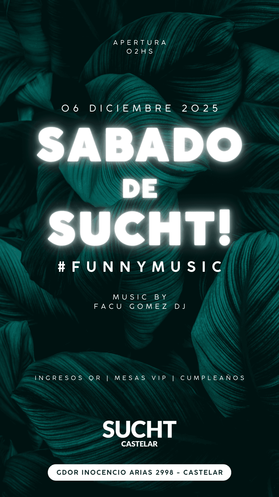 Flyer de 06.12 # Sábado de SUCHT!