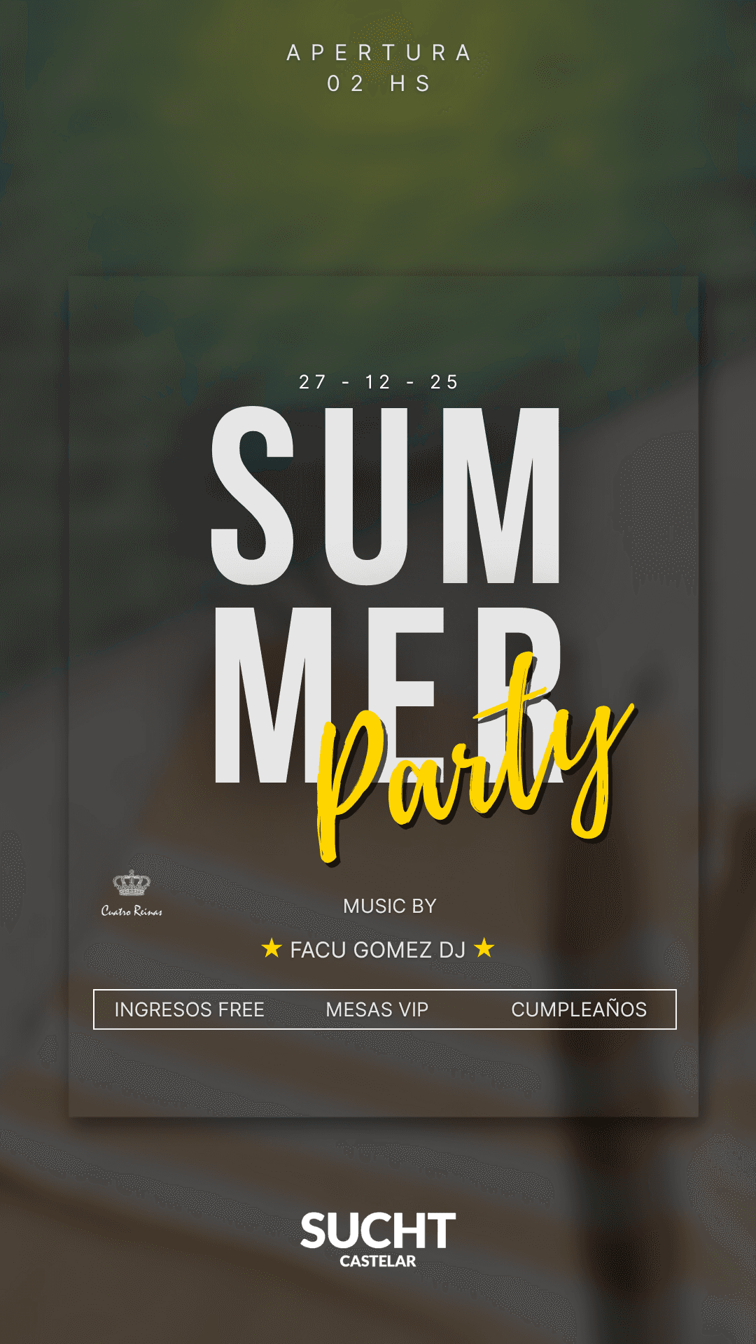 Flyer de 27.12 # Ultimo Sabado del 2025