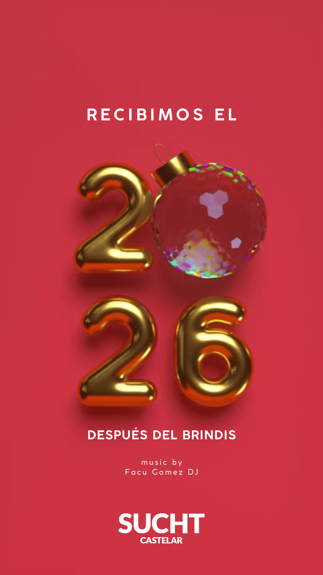 Flyer de Año Nuevo en SUCHT!