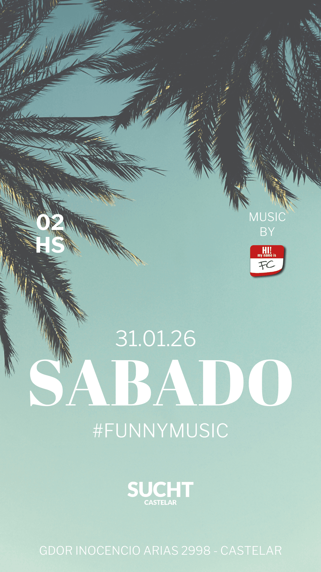 Flyer de 31.01 #CHAUENERO - SÁBADO